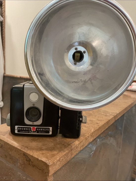 Kodak Other - Kodak Brownie Hawkeye Flash Model Camera - Black and Silver